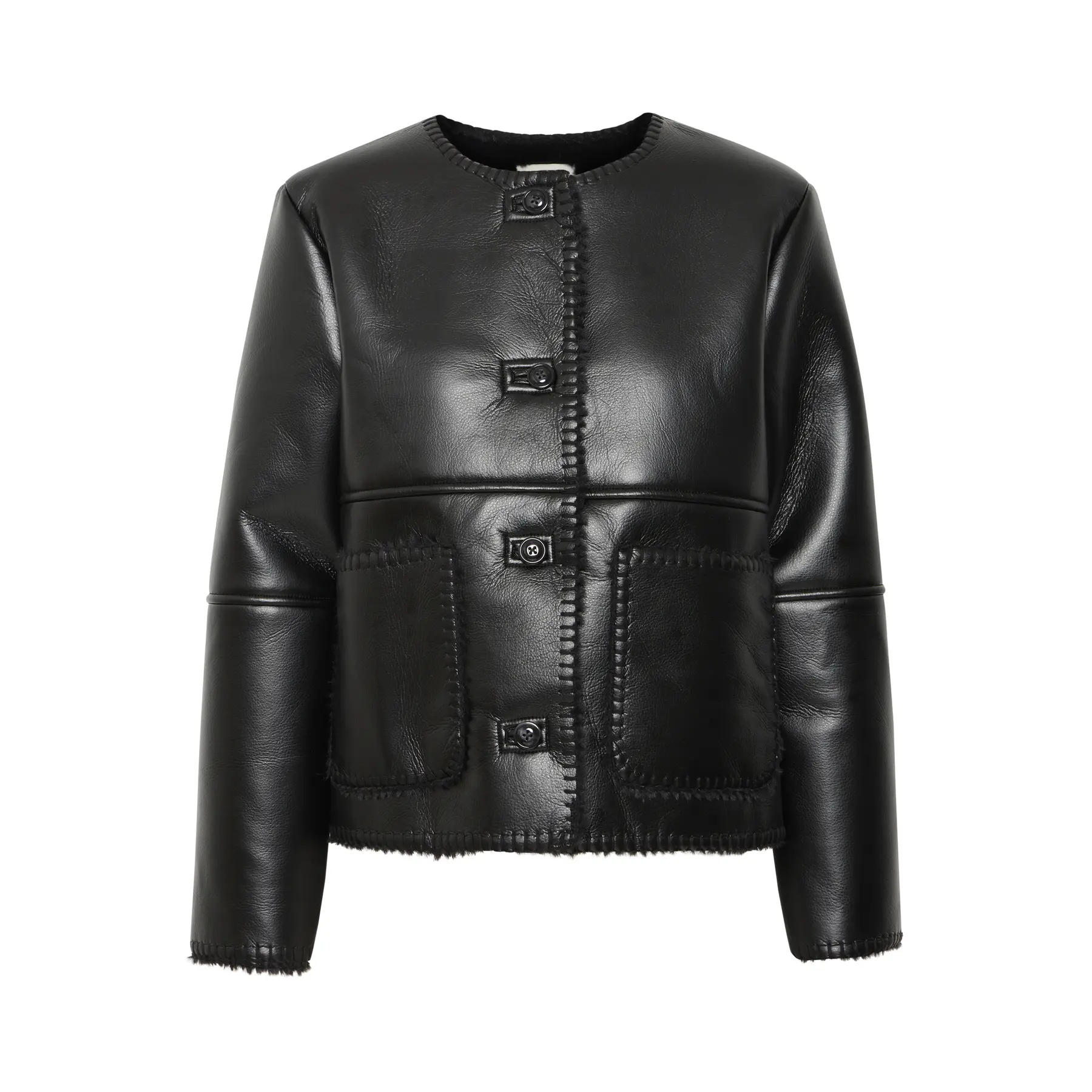 Lederjacke Damen Ichi Ecoza