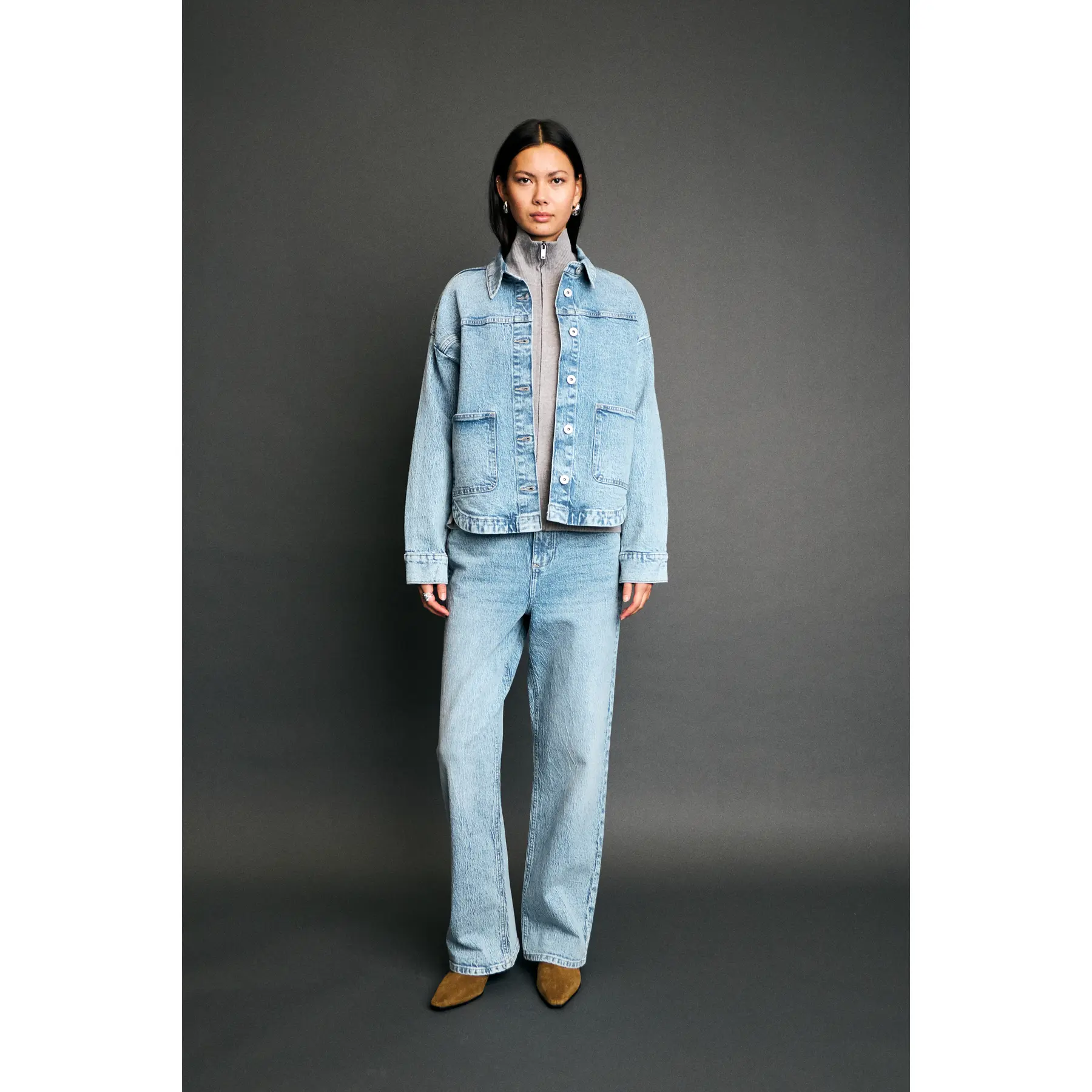 Veste en jean femme Ichi Unni