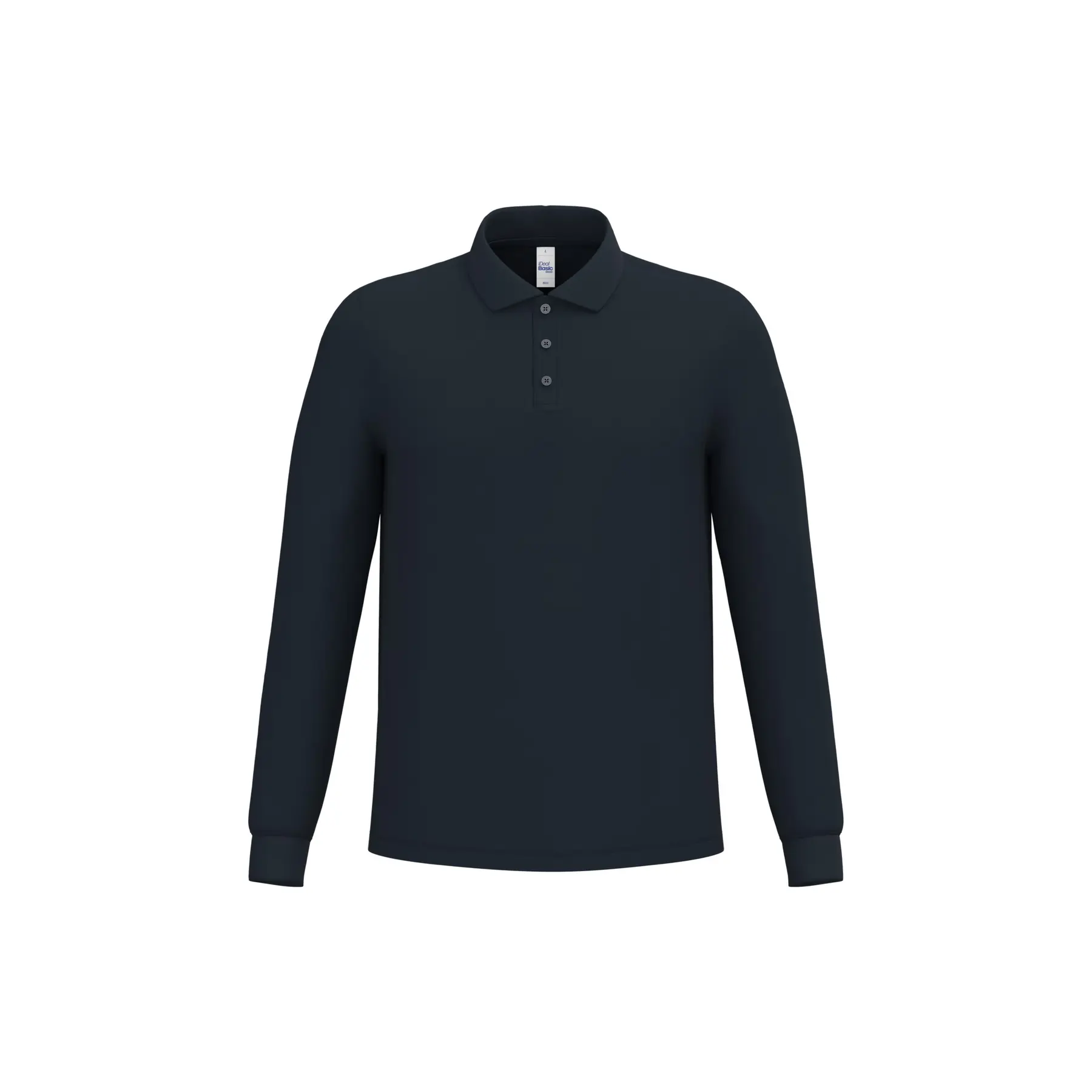 Langarm-Polo aus Piqué-Material iDeal Basic Brand