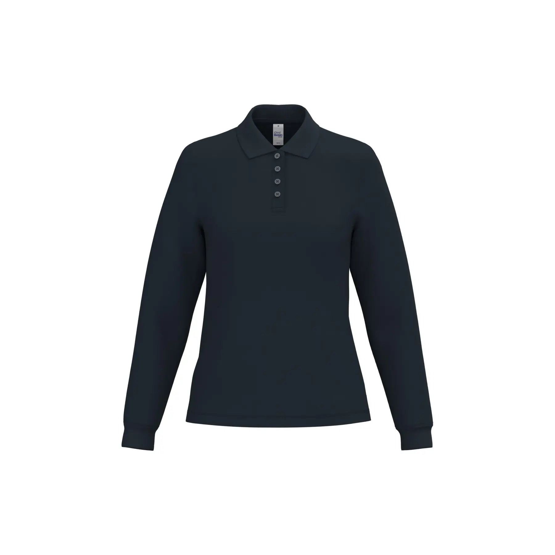 Damespolo met lange mouwen iDeal Basic Brand