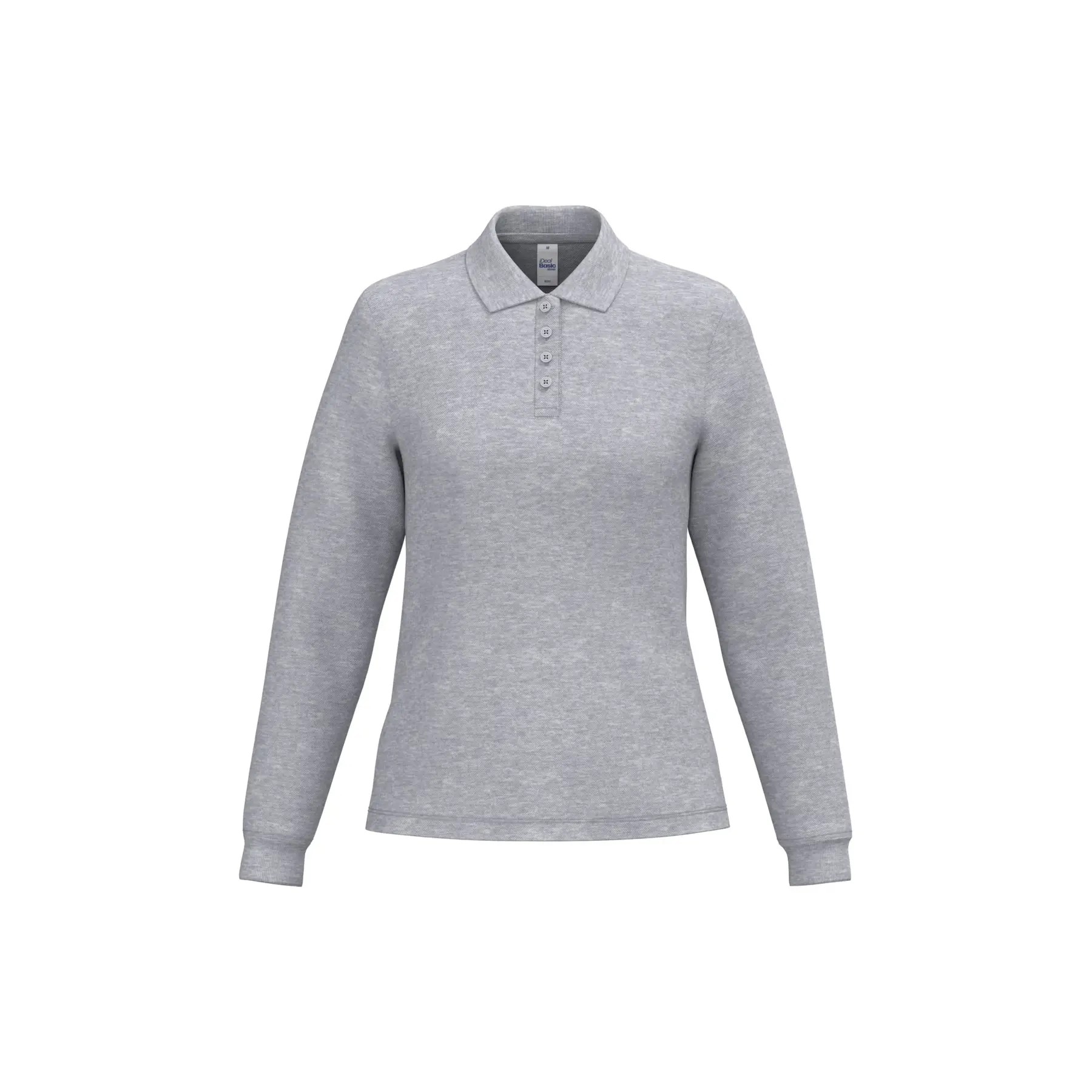 Damen Poloshirt mit langen Ärmeln iDeal Basic Brand
