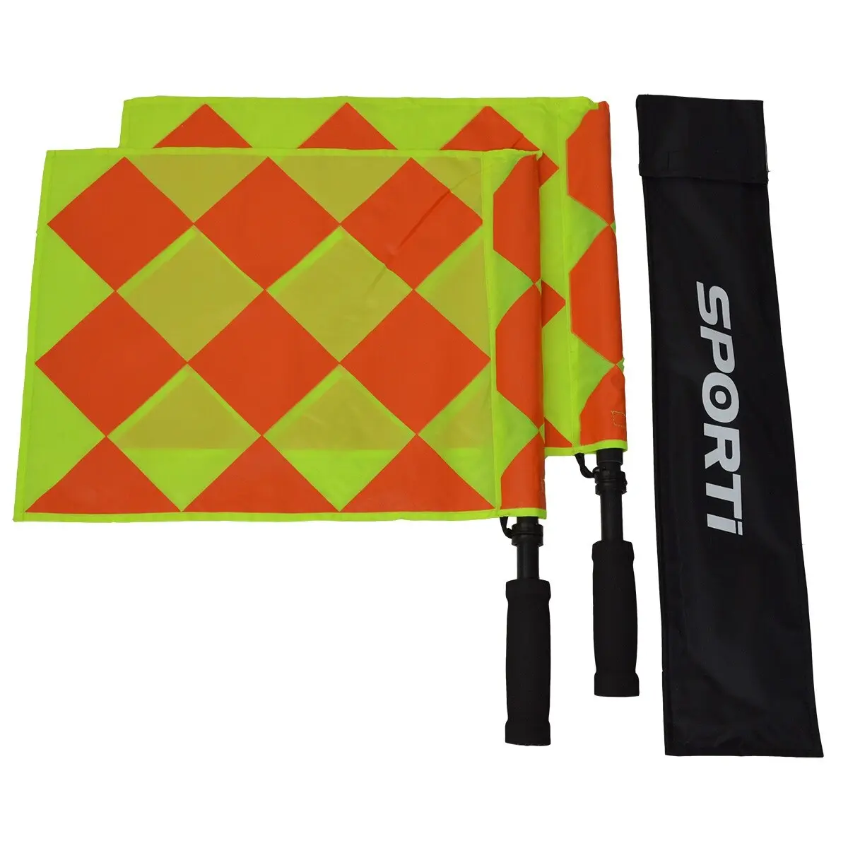 Ein Paar Multi-Checkered-Spielfeldfahnen Sporti