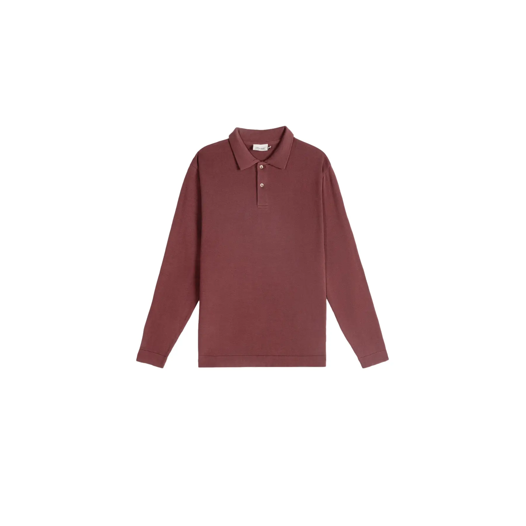 Langärmeliges Polo-Shirt Imago Bitter Chocolate