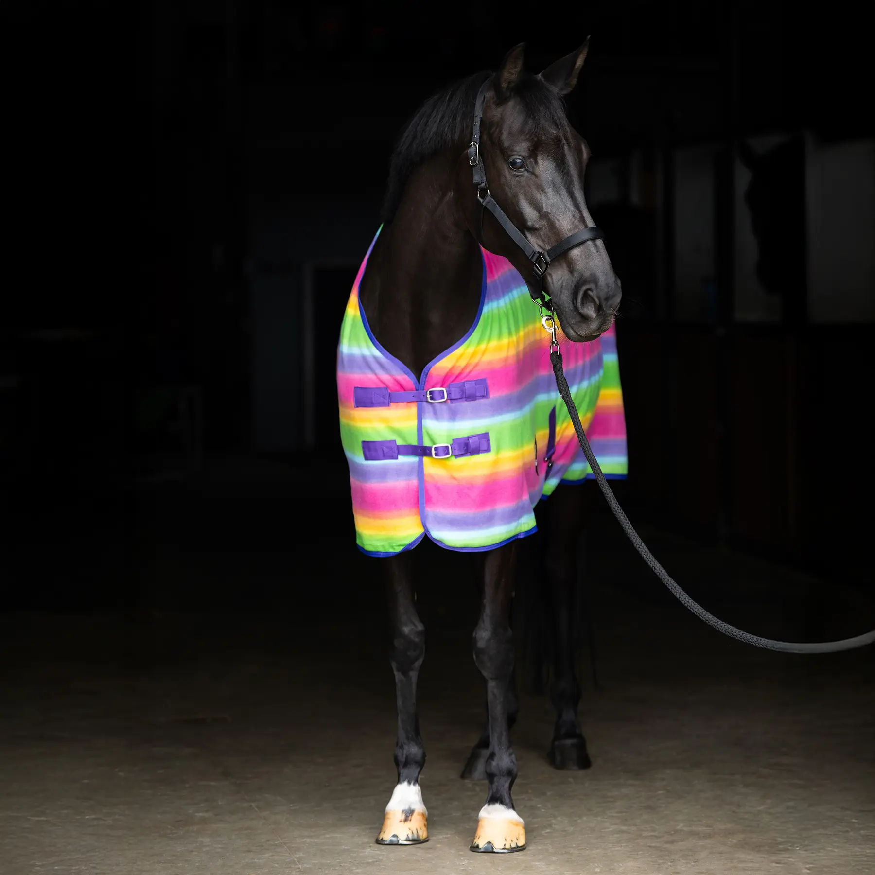 Drying fleece Blanket Imperial Riding Stripe