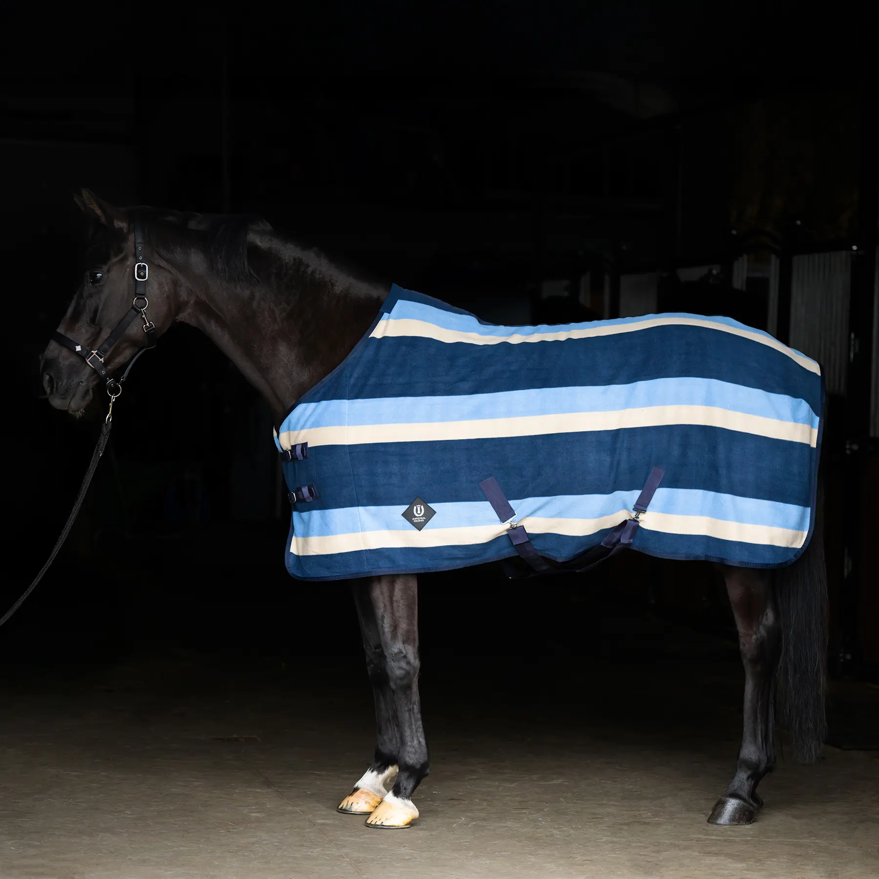 Trocknende Fleecedecke für Pferde Imperial Riding Stripe
