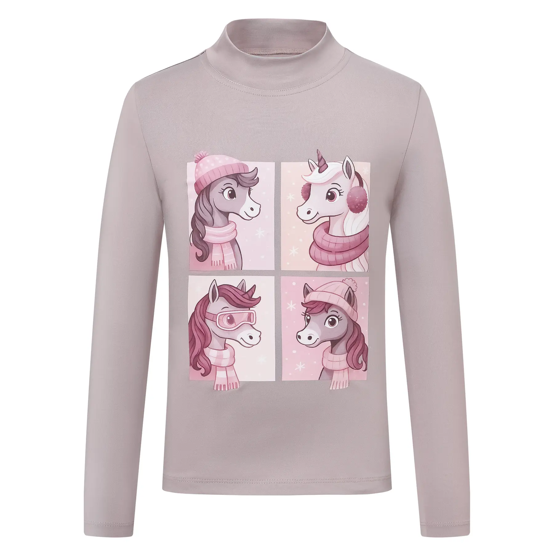 Imperial Riding - KIDS Top IRHEnjoy Frosty - Taupe - Maat 116