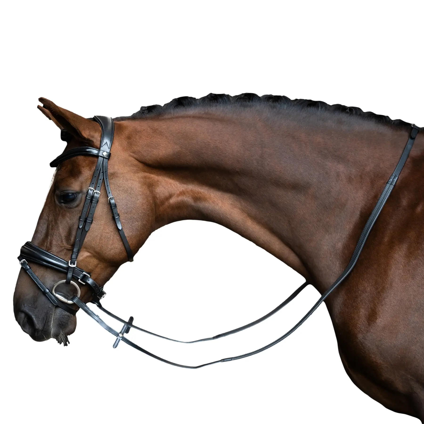 Rubber reins for horse with nylon insert Imperial Riding