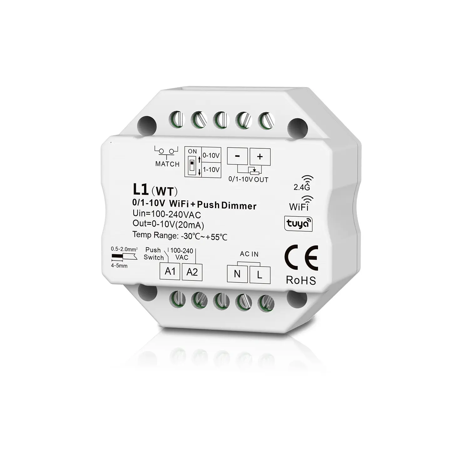 Controller Indeluz lighting Skoll WiFi + RF + AC push 0 / 1-10V