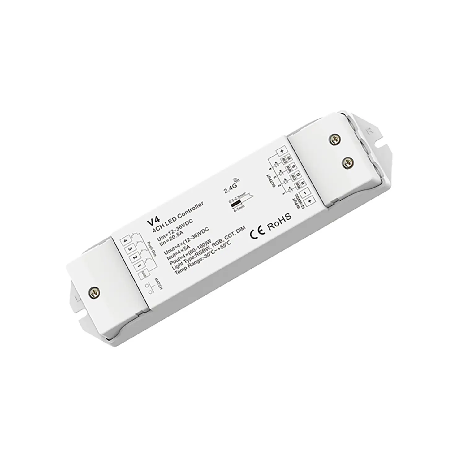 Controller Indeluz lighting Skoll RGB/RGBW Push,RF 2.4GHz