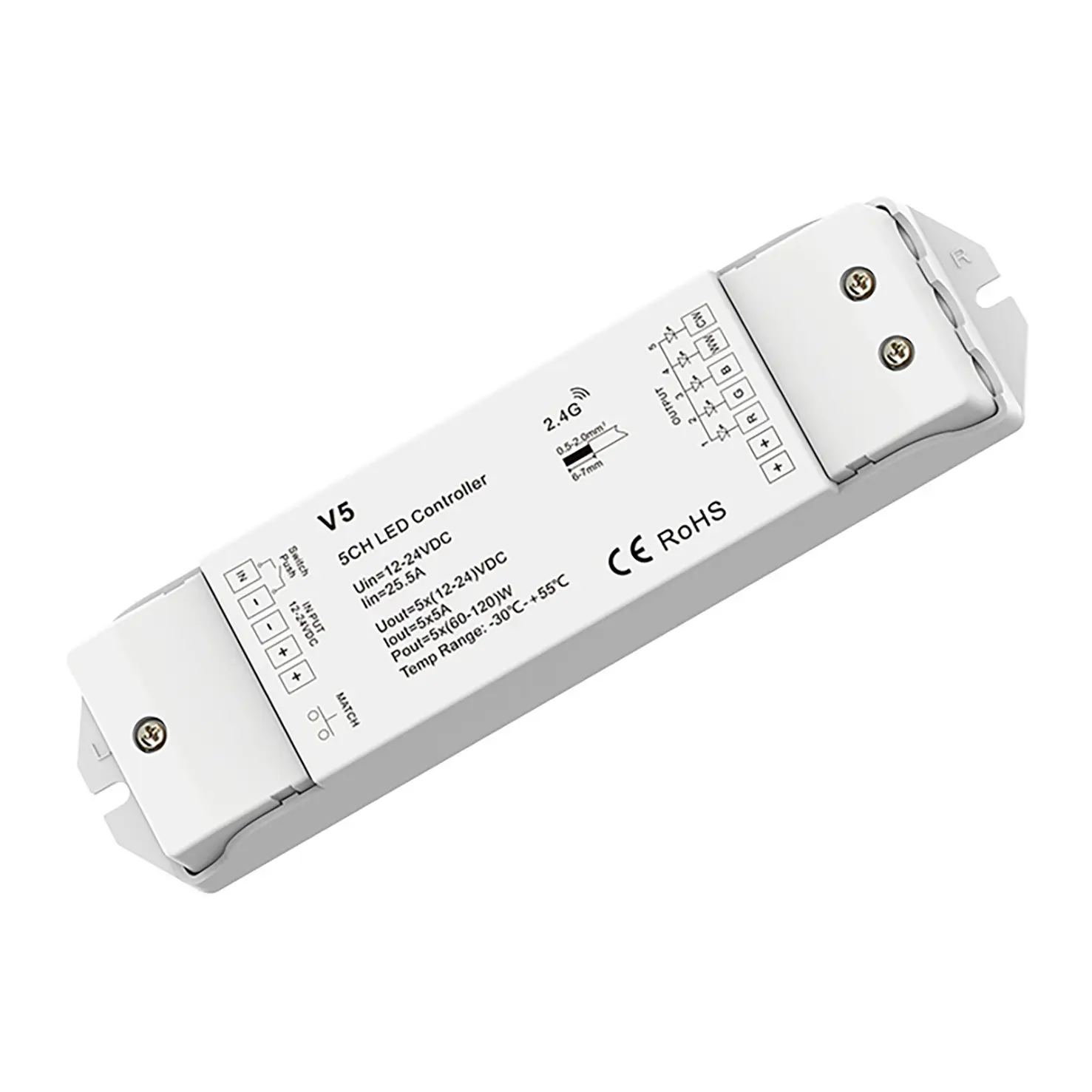 Controller Indeluz lighting Skoll RGB+Tuneable White RF 2.4GHz