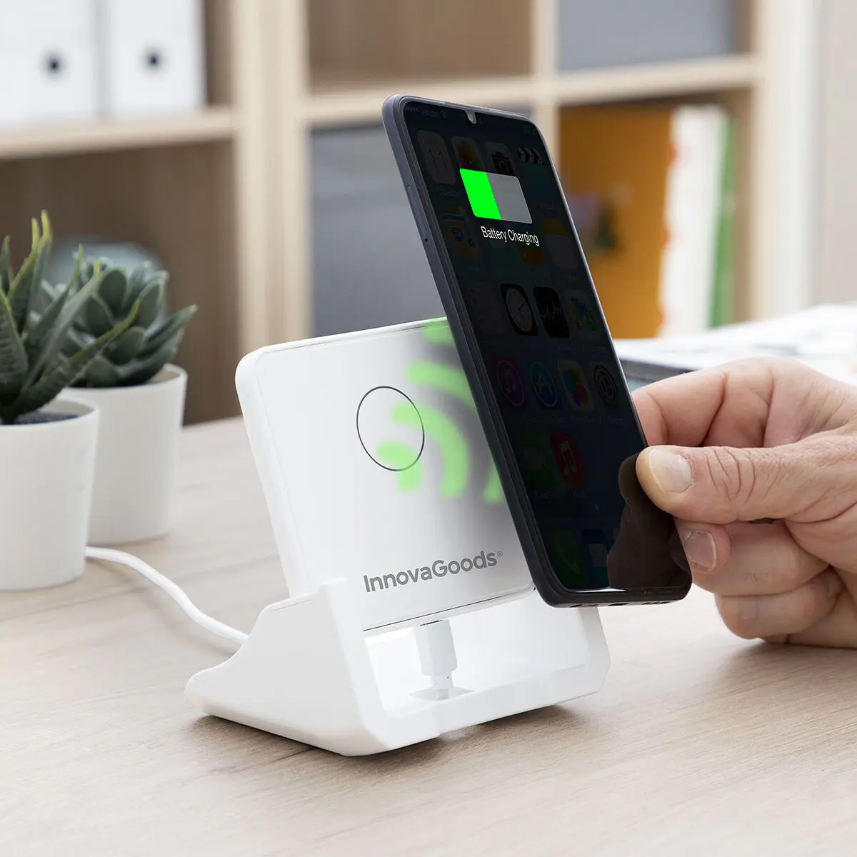 Kabelloses Multipositions-Ladegerät mit Halterung InnovaGoods Pomchar