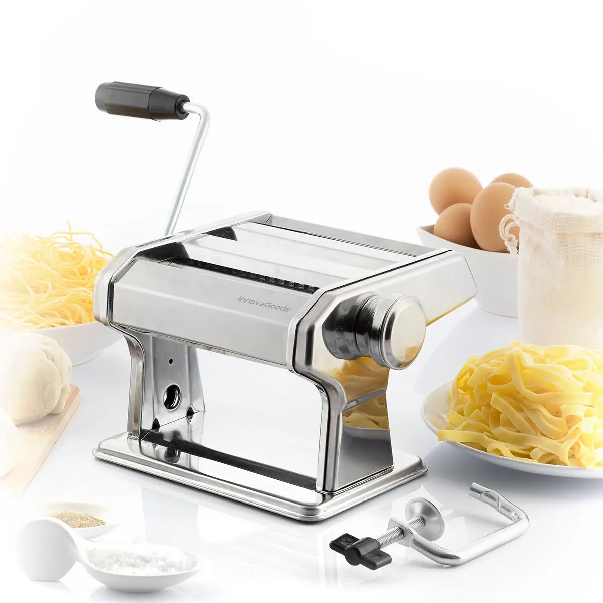 Machine à pâtes fraîches avec recettes InnovaGoods Frashta Machine à pâtes fraîches avec recettes InnovaGoods Frashta