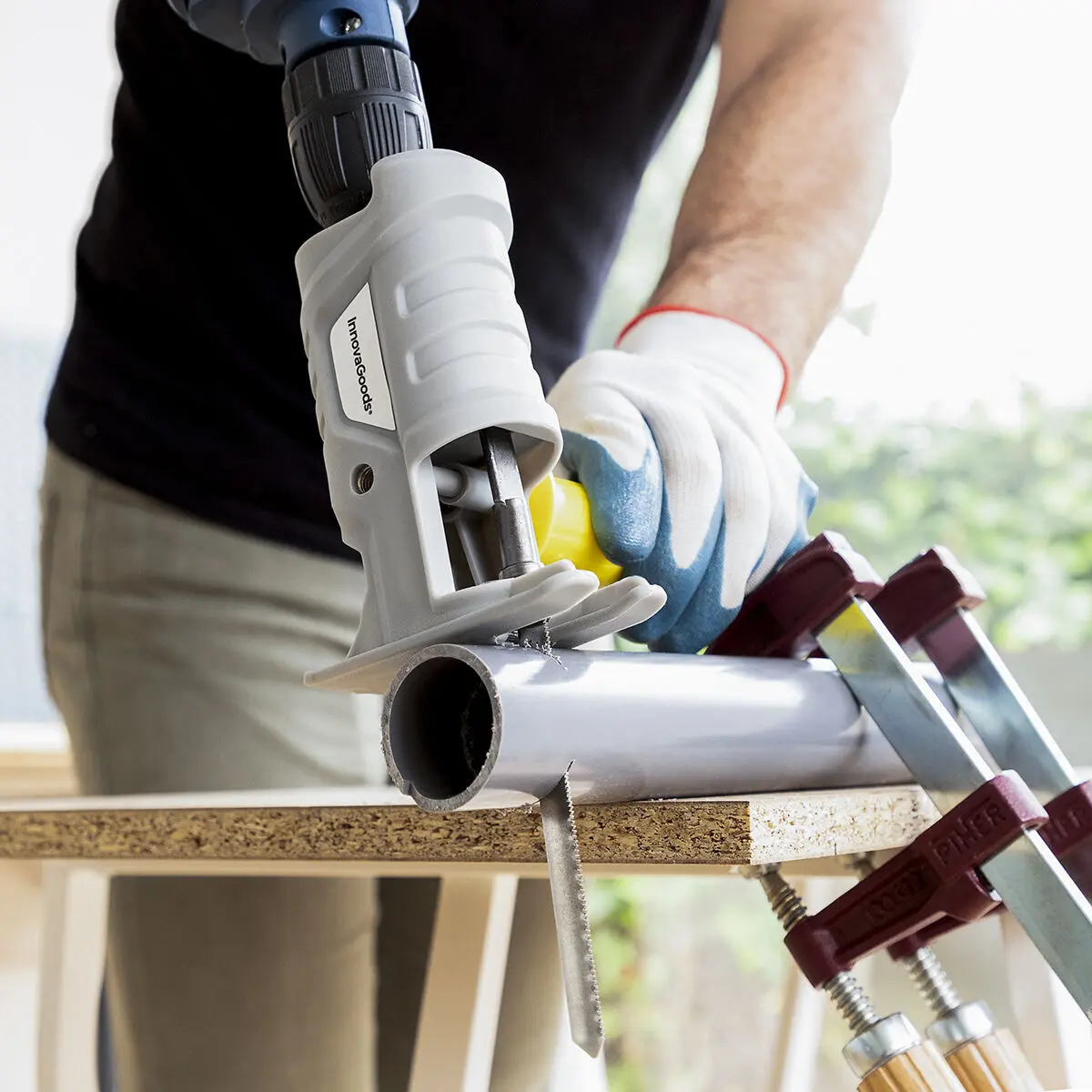 Adaptateur de scie sauteuse pour perceuse InnovaGoods Jrill