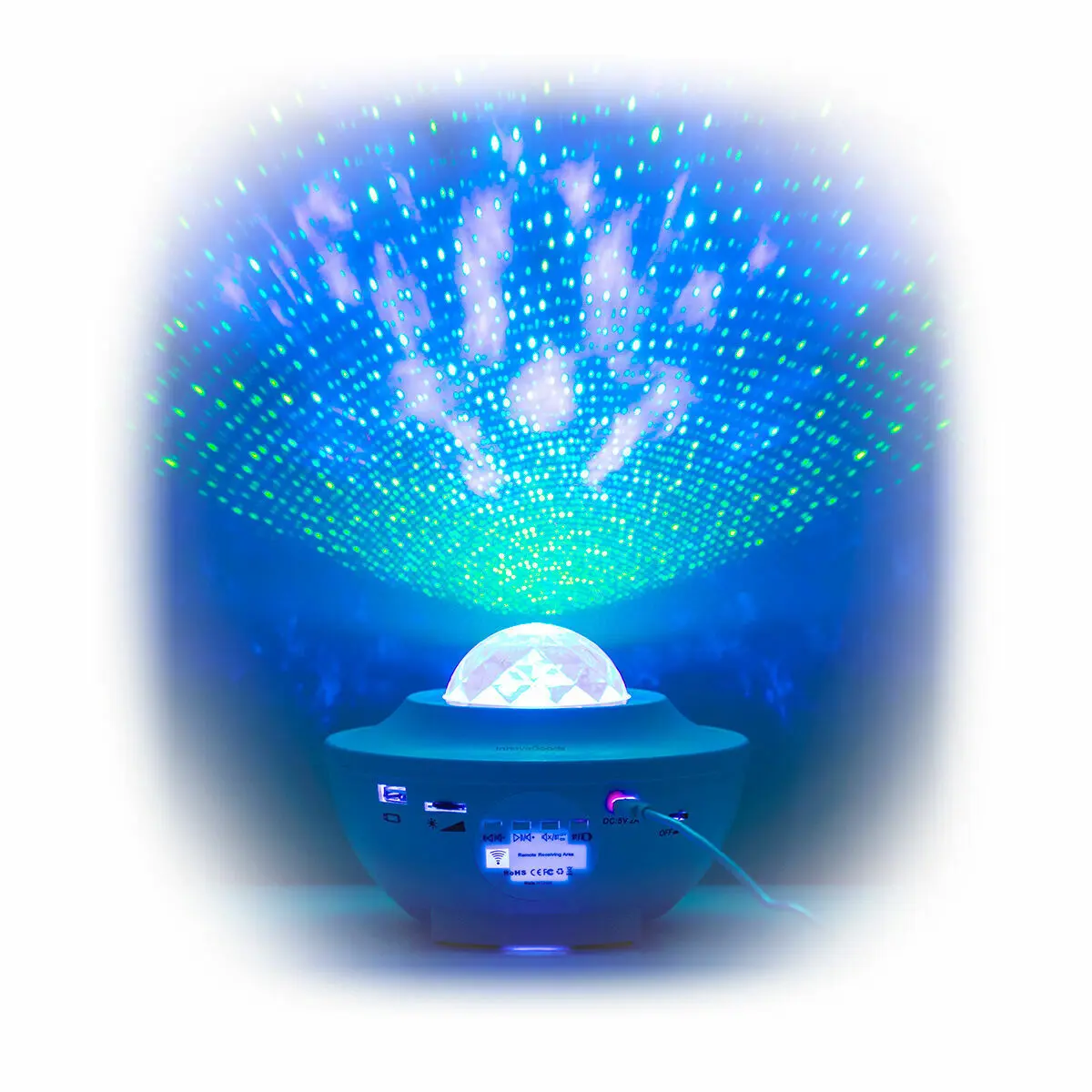 Projecteur lumineux étoiles LED avec haut-parleur InnovaGoods Sedlay