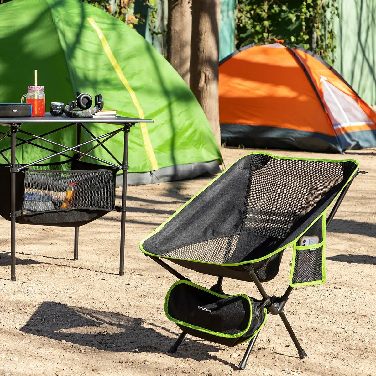 Chaise de camping pliante InnovaGoods Folstul Chaise de camping pliante InnovaGoods Folstul