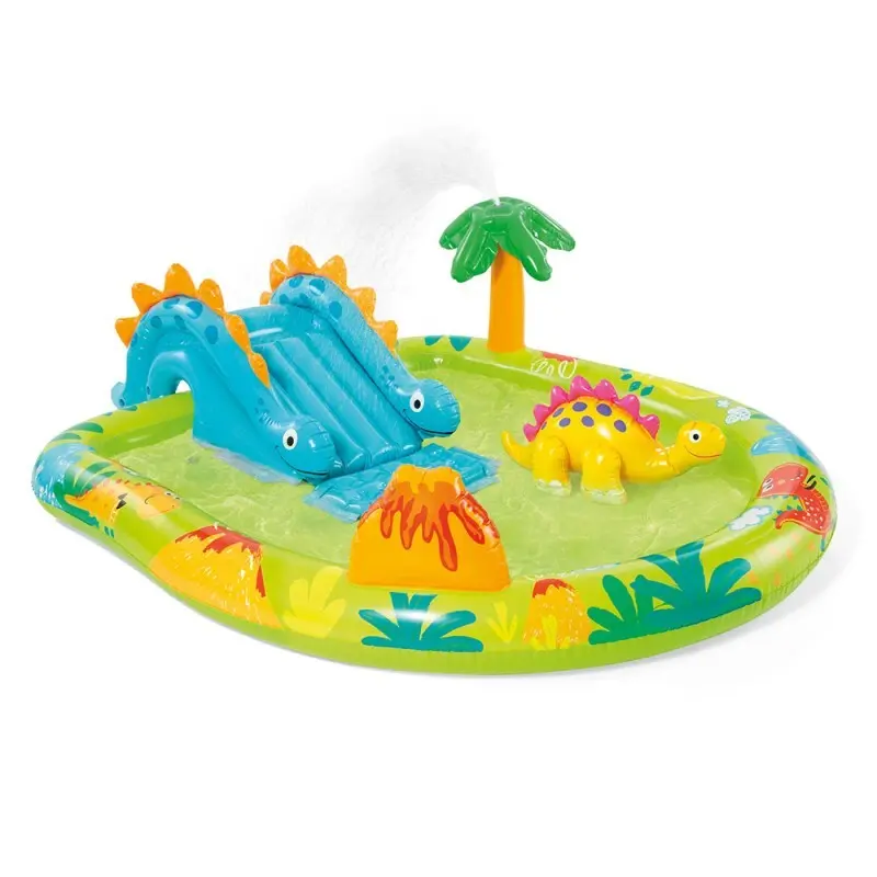 Intex 57166NP Spielplatz klein Dino dinausore Aufblasbares Spielfeld, Mehrfarbig - Image 4