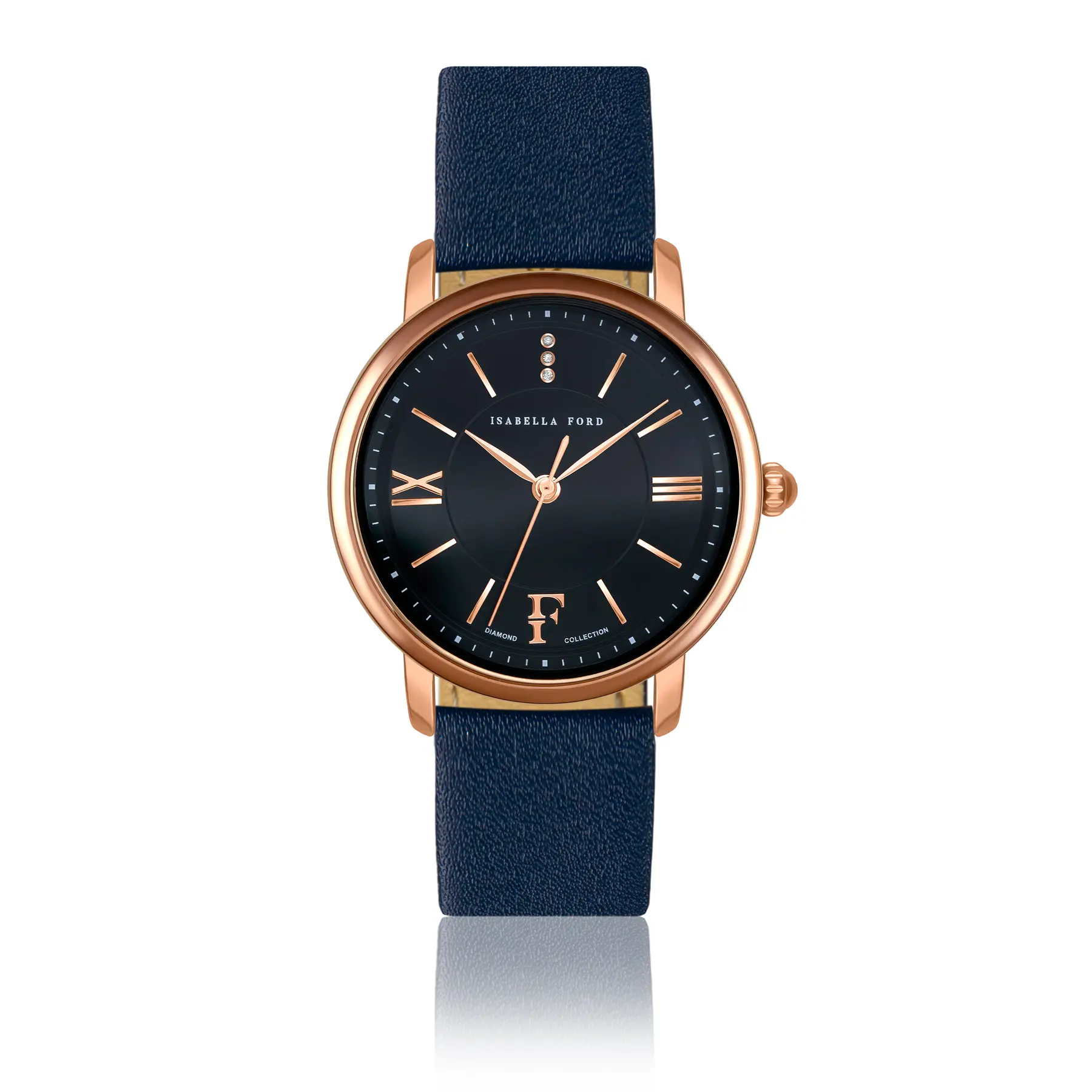 Leather watch woman Isabella Ford Aurora