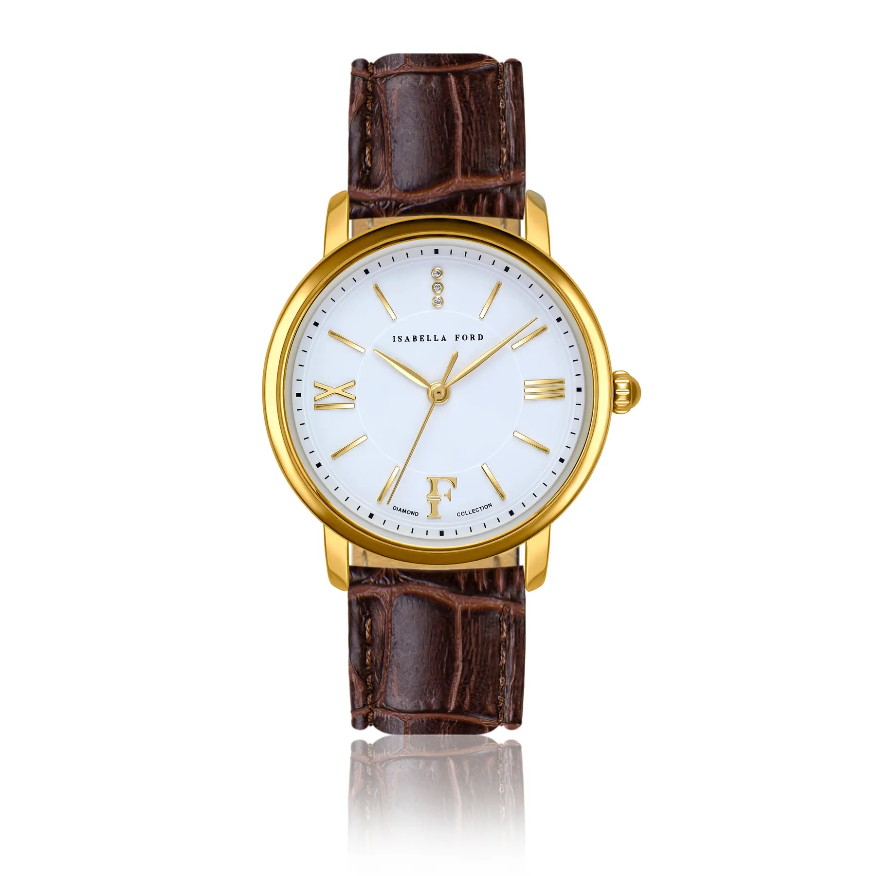 Isabella Ford Women's Brown Leather Watch Woman Selene