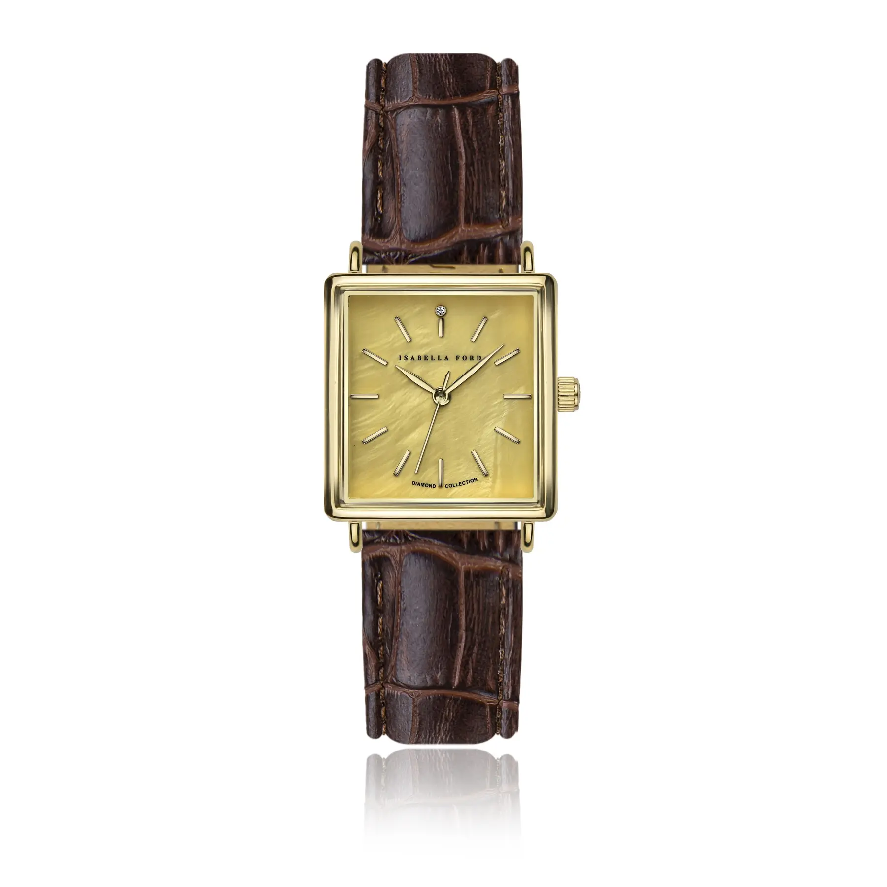 Orologio in pelle croco donna Isabella Ford Gisèle