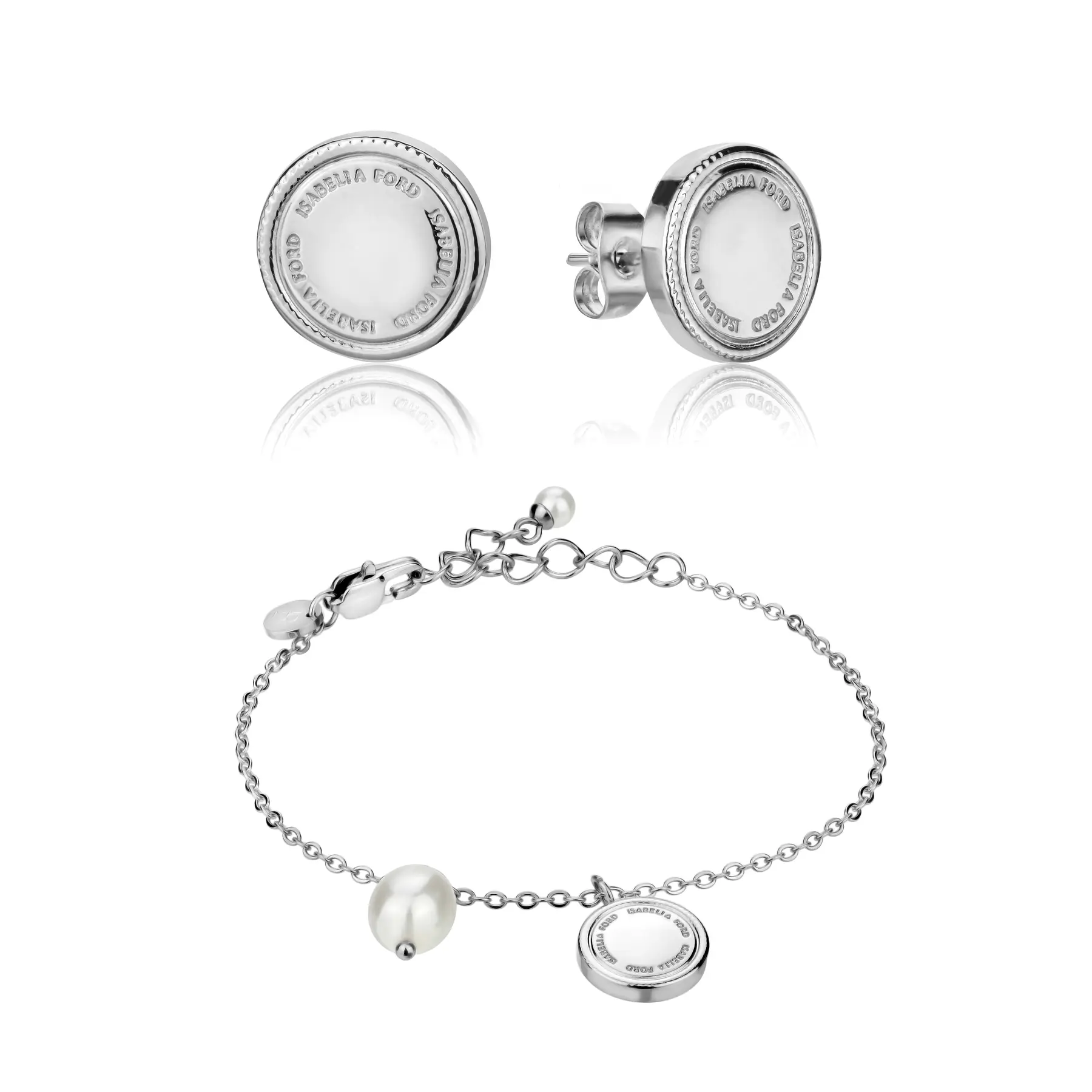 Set aus Halskette und Ohrringen für Frauen Isabella Ford Sabrina