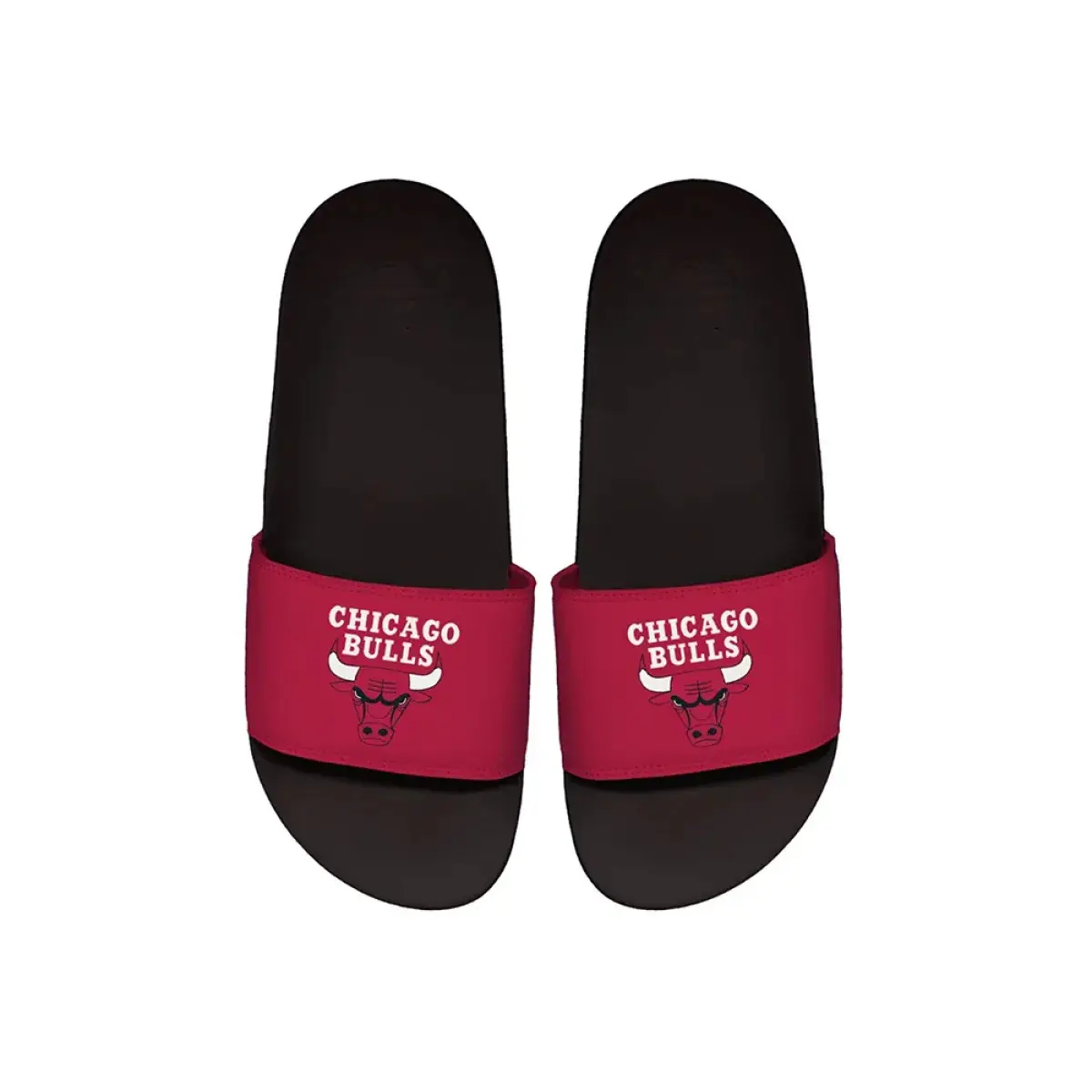 Tongs Islide Chicago Bulls Blk Two Tone - vue 2