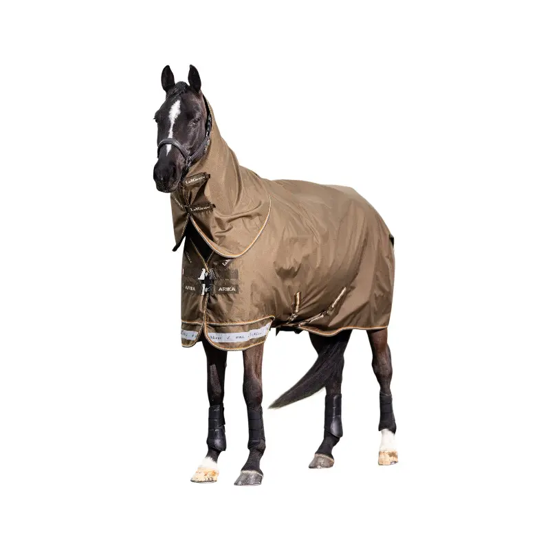 Coperta impermeabile per cavalli con copricollo LeMieux Arika Ripstop 100g