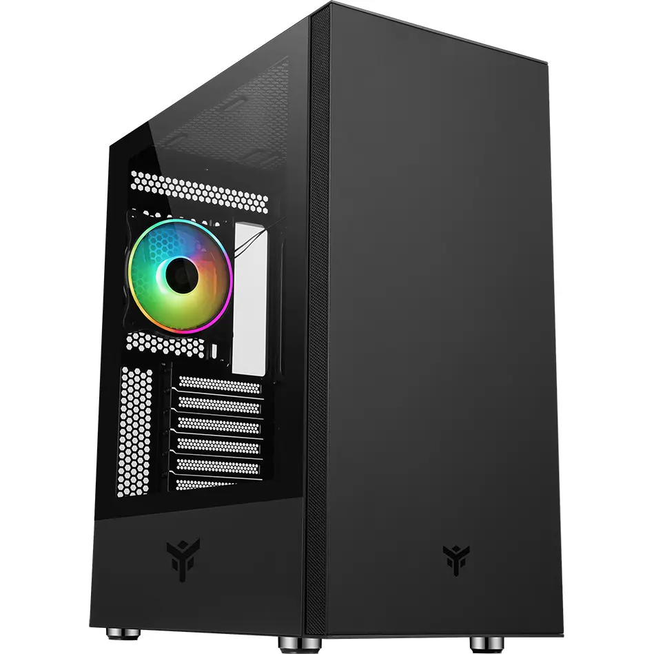 case per pc a torre media atx con pannello in vetro ITek Vertibra S210 RGB