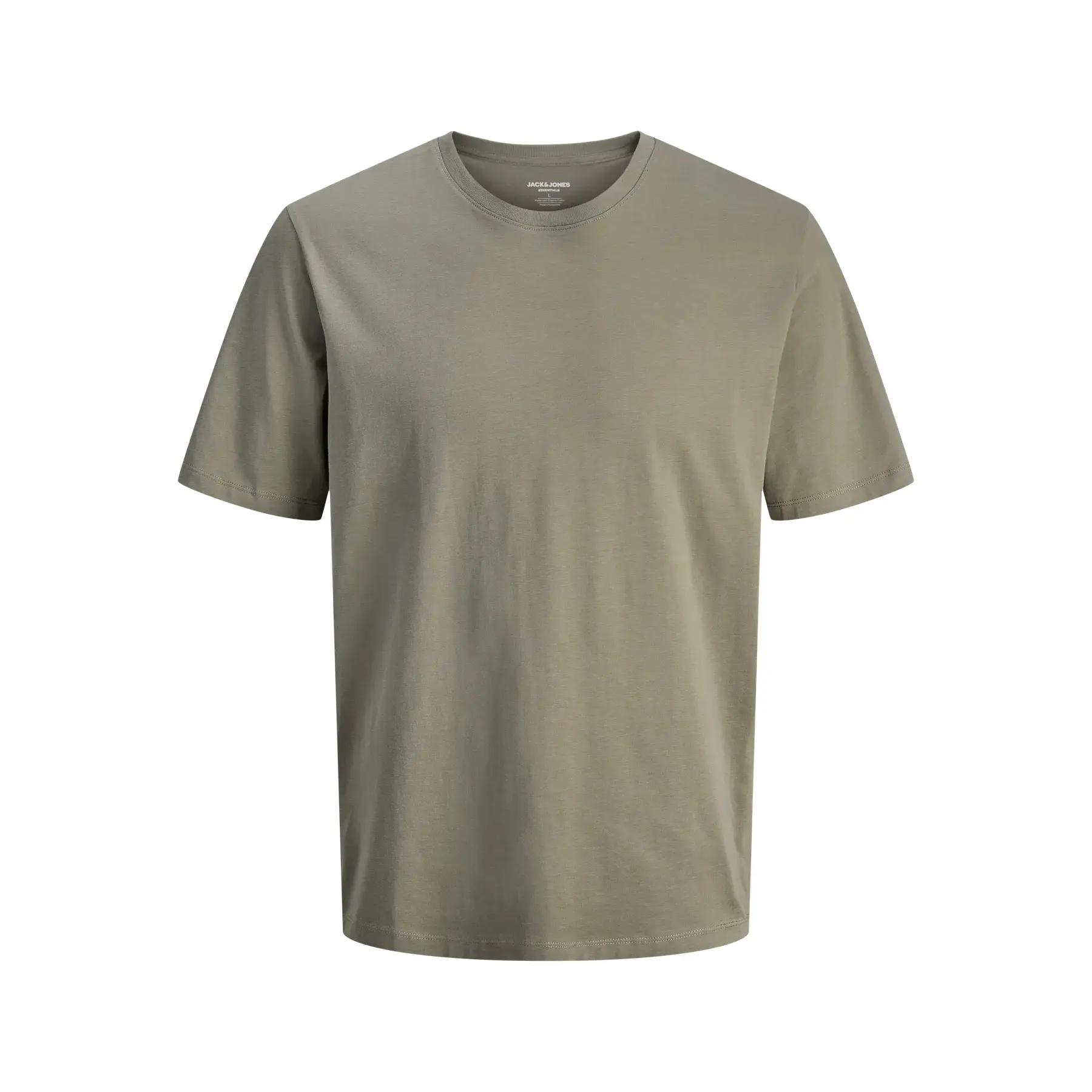 Jack & Jones Men's Beige Basic Organic T-Shirt