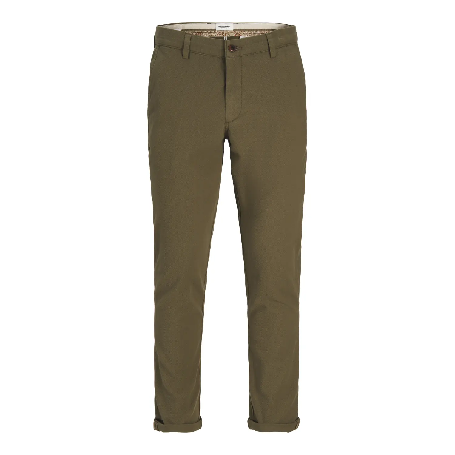 Jack & Jones Men's Green Chino Trousers Marco Fury - Image 2