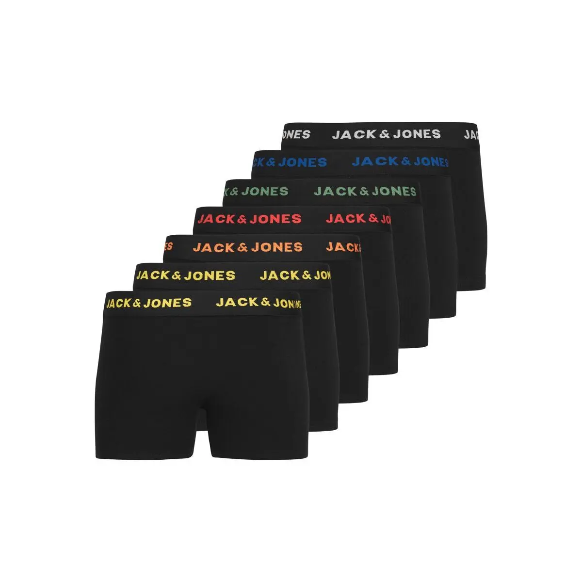 Jack & Jones Black Pack Of 7 Boxers Basic