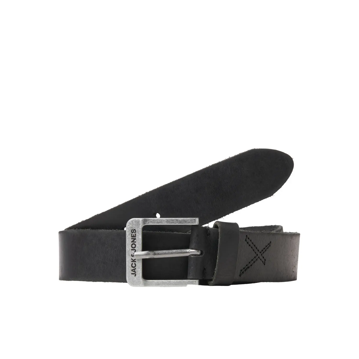 Jack & Jones Black Leather Belt Rock