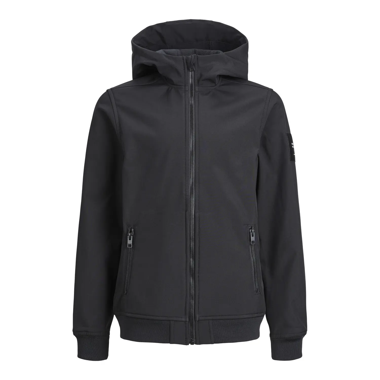 Jack & Jones Schwarz Kinderjacke Basic Softshell - Bild 3