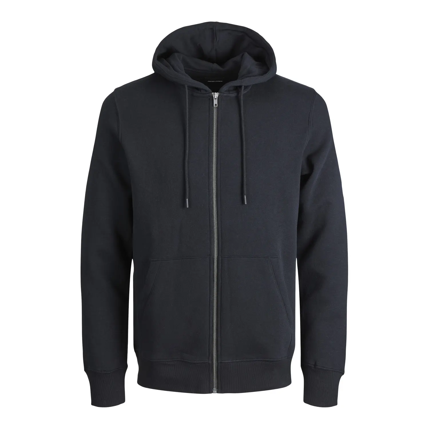 Jack & Jones Black Hooded Zip Sweatshirt Large Size Jjebradley