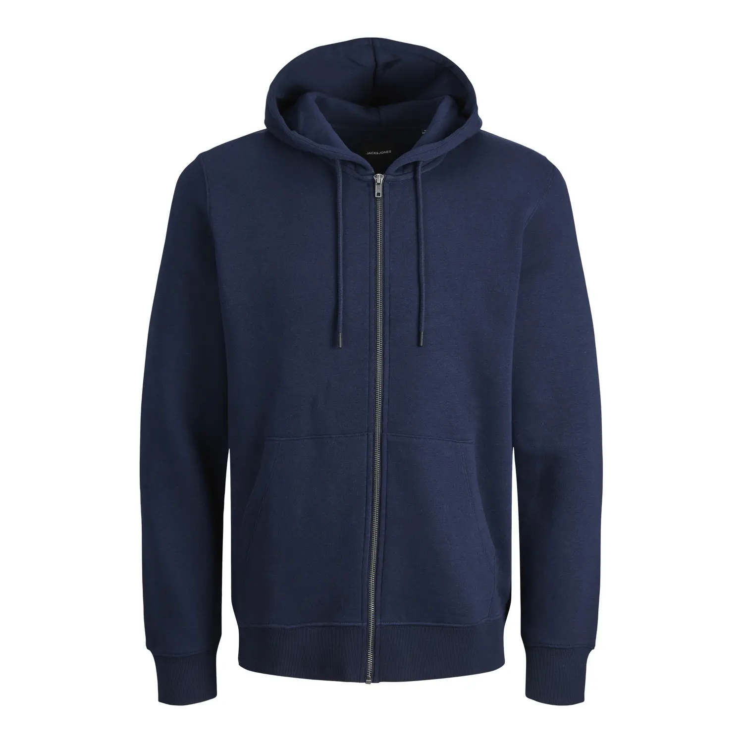 Jack & Jones Blue Hooded Zip Sweatshirt Large Size Jjebradley