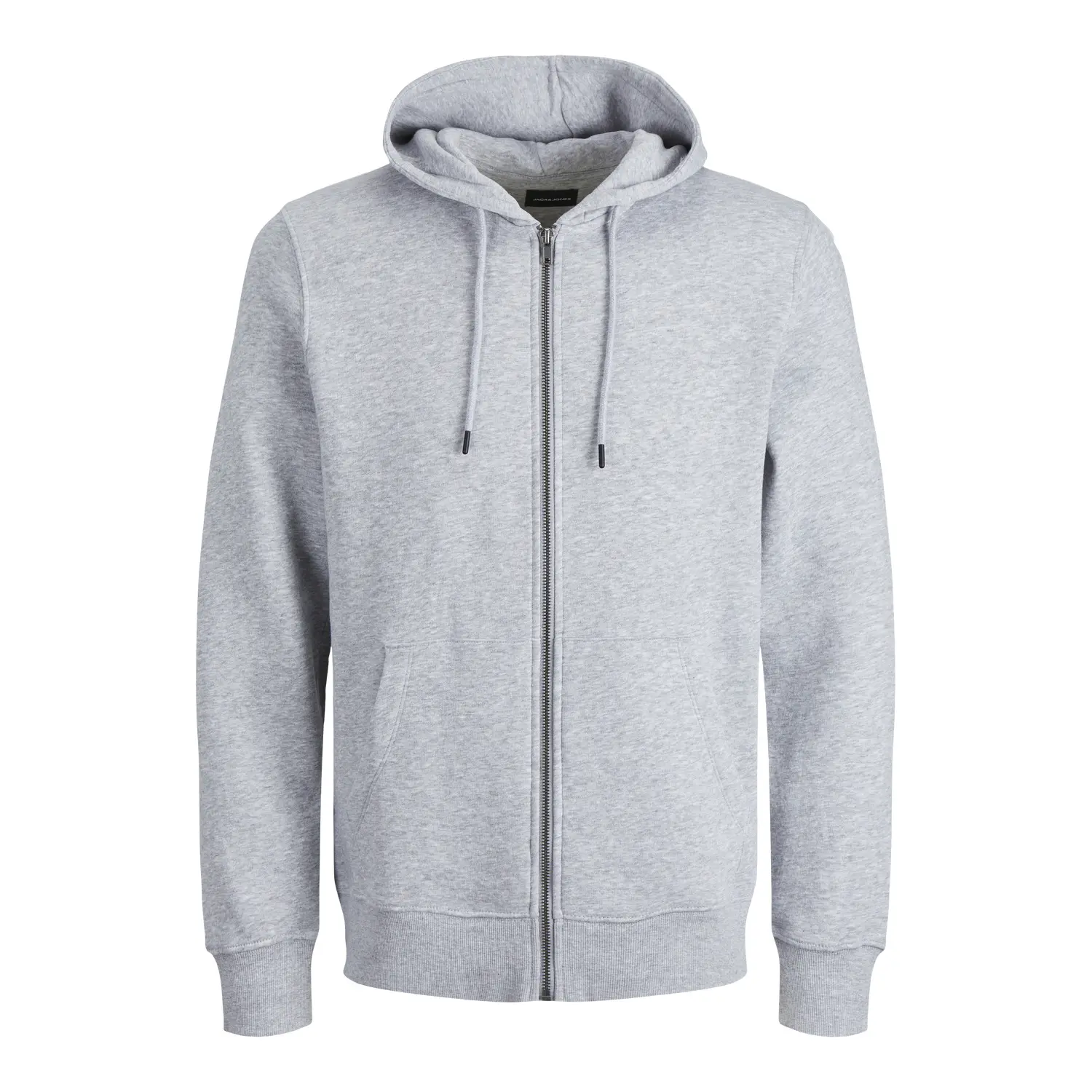 Jack & Jones Grey Hooded Zip Sweatshirt Large Size Jjebradley
