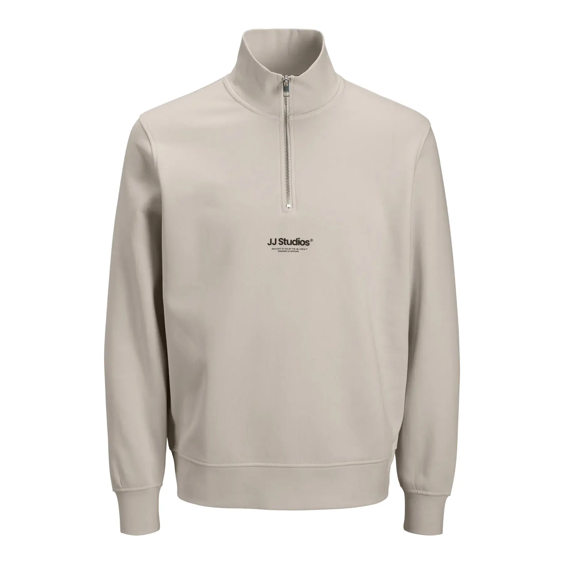 Jack & Jones Men's Beige 1/4 Zip Sweatshirt Soho