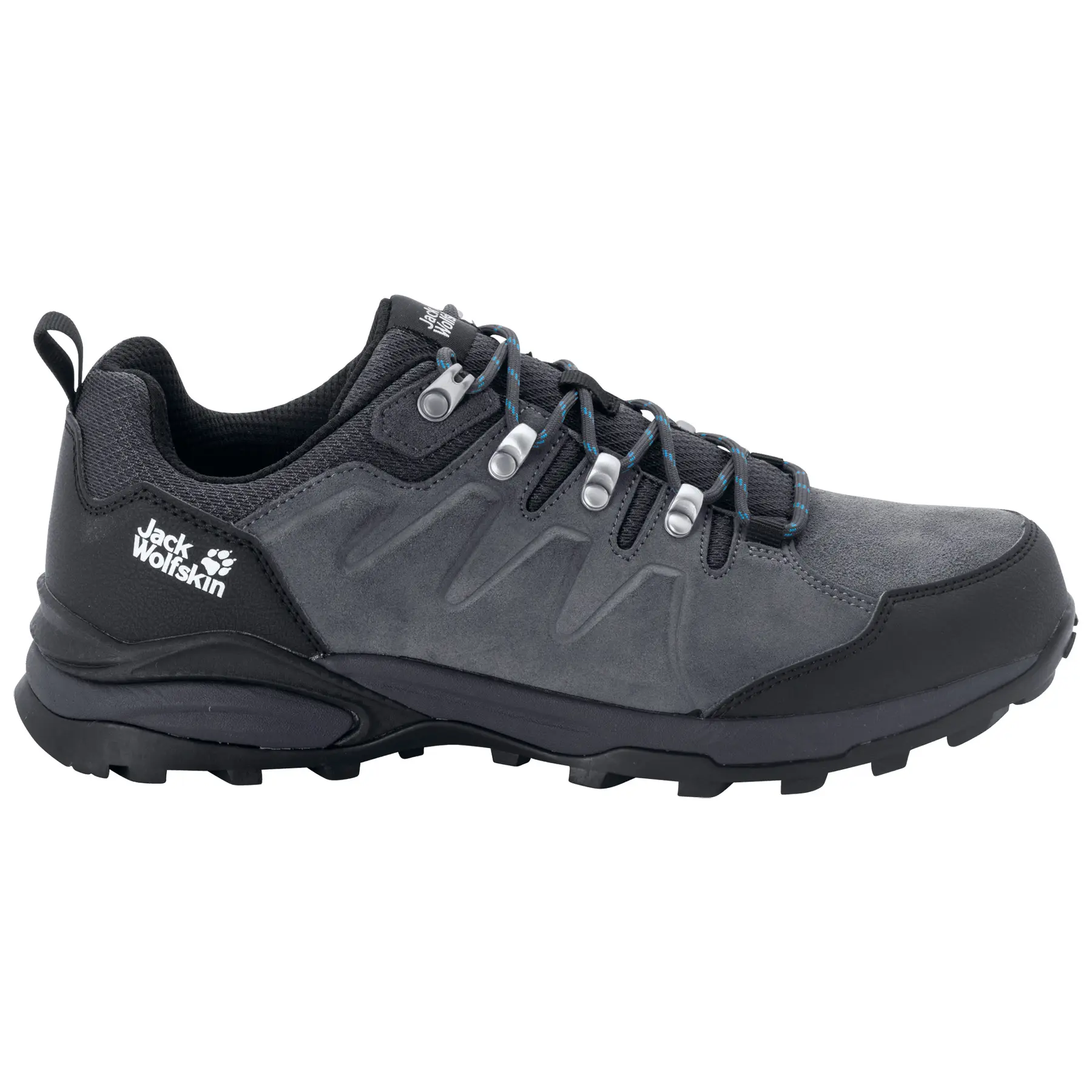 Jack Wolfskin REFUGIO TEXAPORE LOW M Heren Wandelschoenen - grijs / zwart - Maat 44