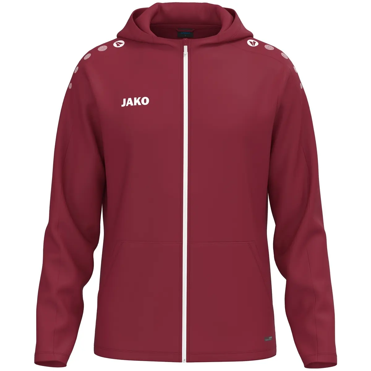 Jako One Jas Met Kap Heren - Bordeaux | Maat: M