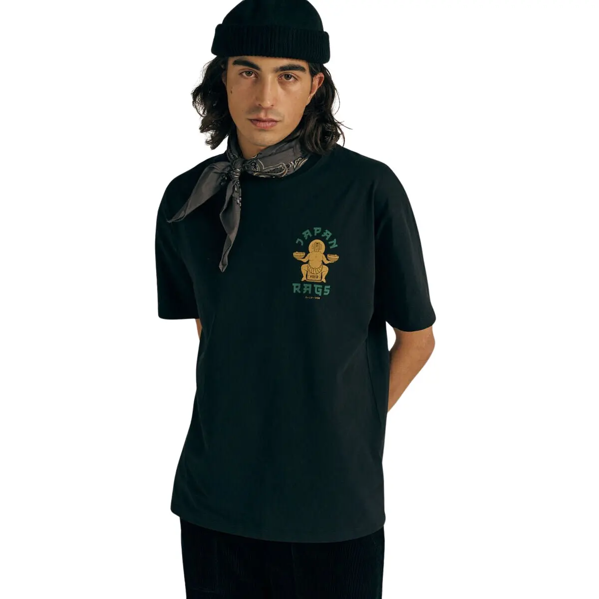 T-Shirt mit Aufdruck Japan Rags Mirata