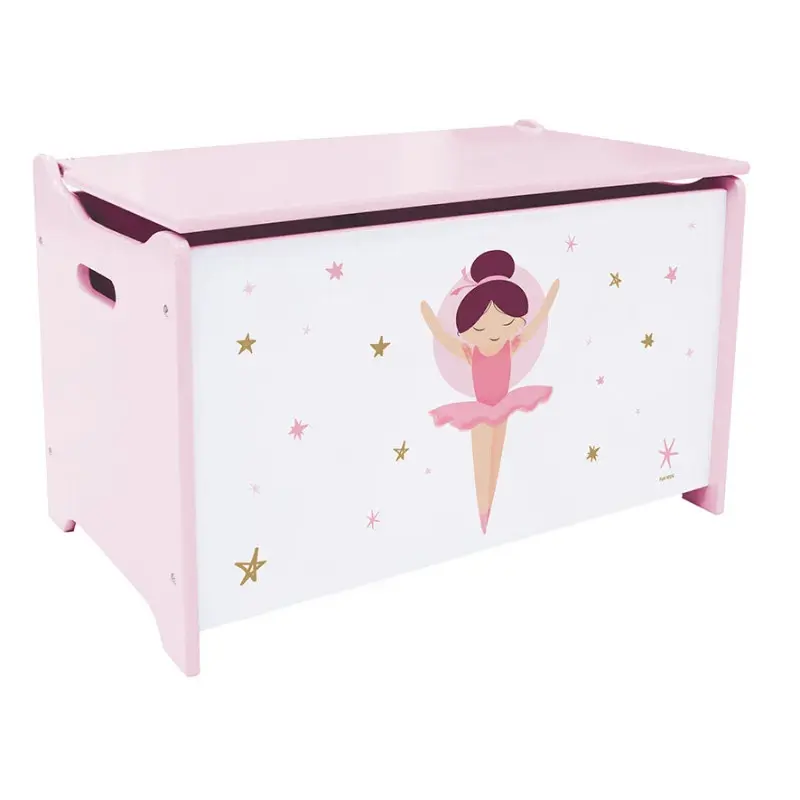 Coffre à jouets en bois enfant Fun House Ballerine