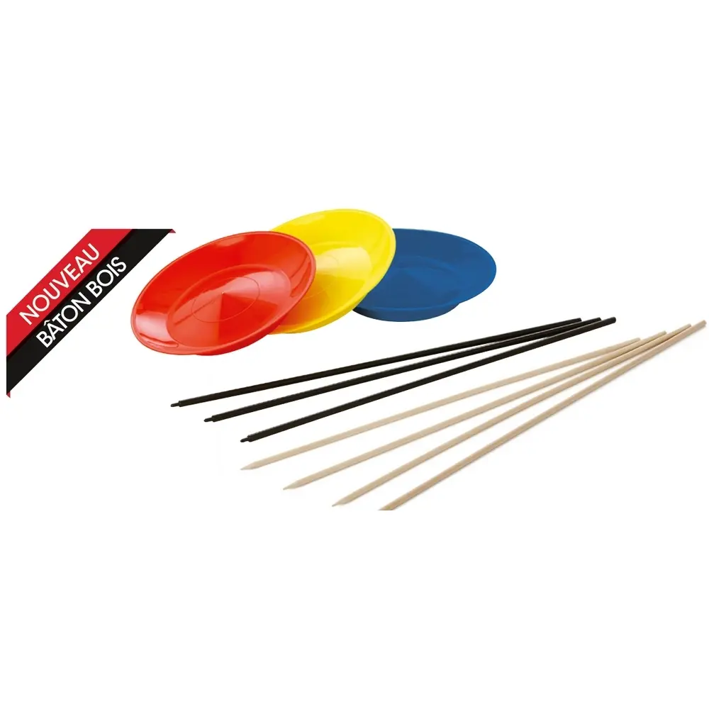 Piatto da giocoliere + bastone di legno Tremblay