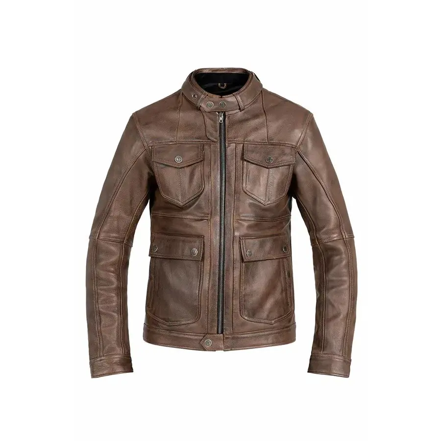 Giacca in pelle da moto John Doe Drifter