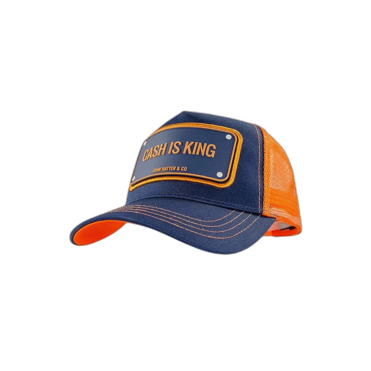Trucker Pet Met Rubber Badge John Hatter Cash Is King