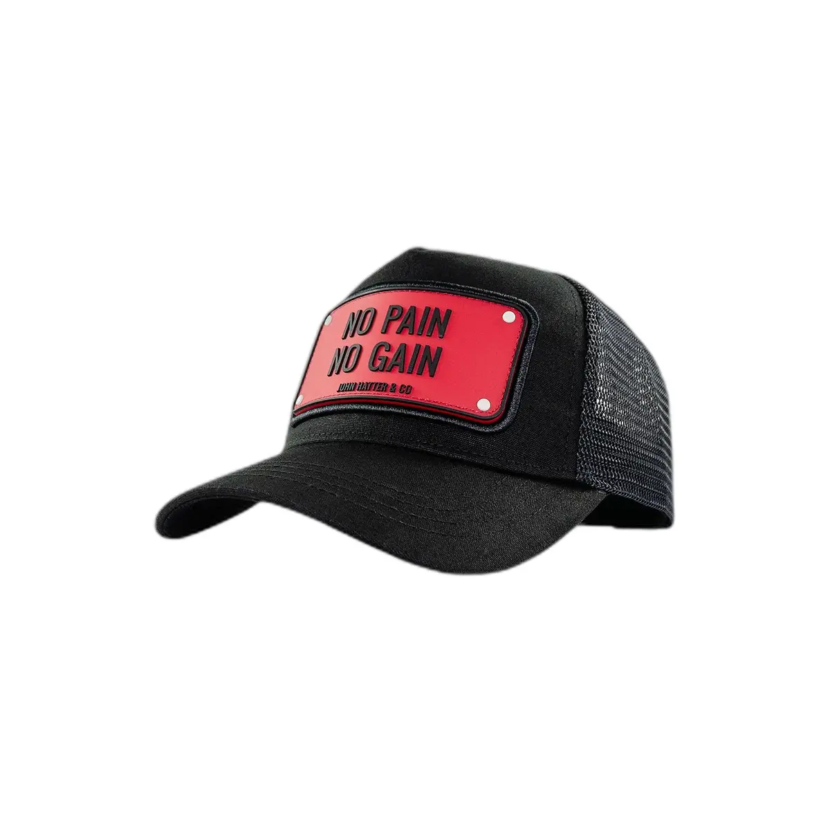 Trucker Pet Met Rubber Badge John Hatter No Pain No Gain