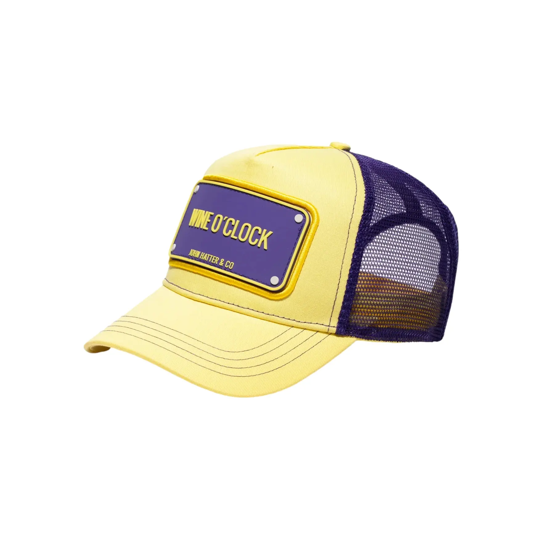 Trucker Pet Met Rubber Badge John Hatter Wine O'clock
