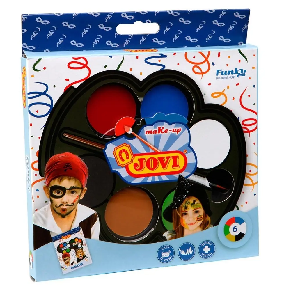 Abwaschbare Schminkfarben für Kinder Jovi (x6)