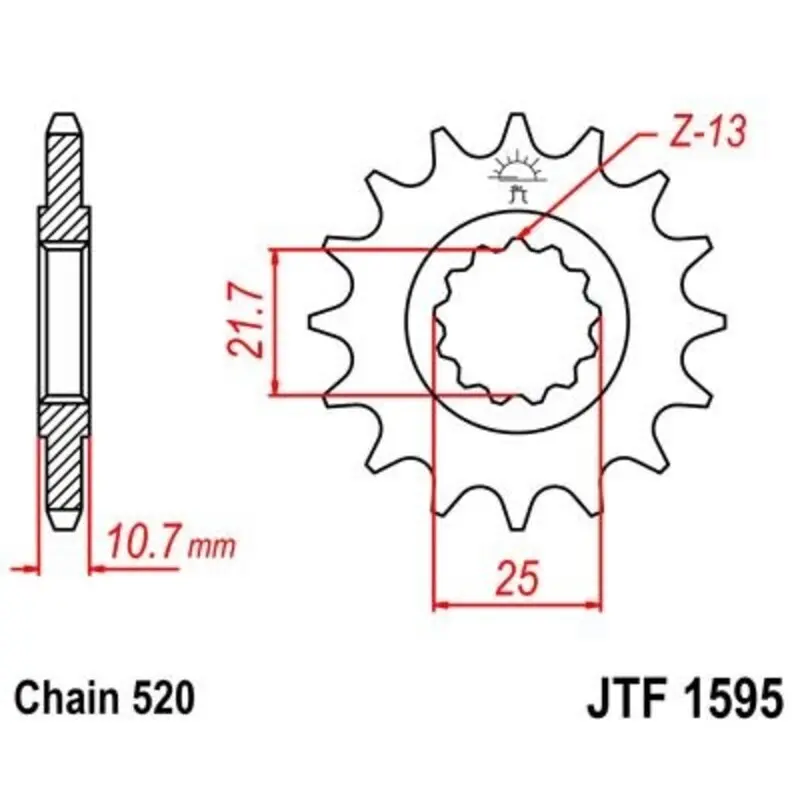Motorradritzel JT Sprockets Yamaha XJ6 S diversion