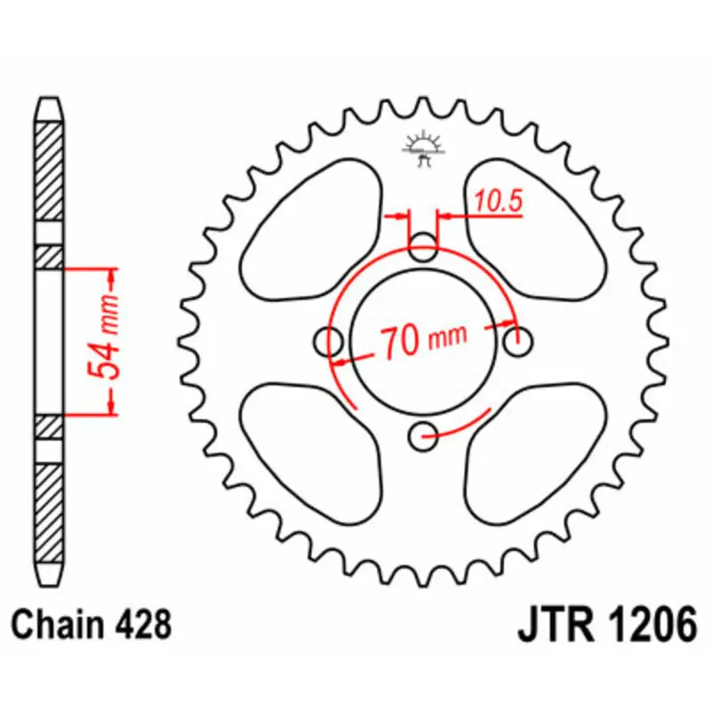 Motorradkrone JT Sprockets Honda CBR 125 R
