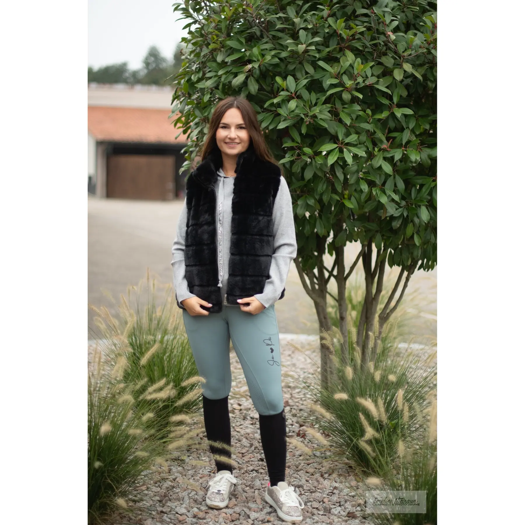 Gilet da equitazione da donna Ju & Pa fourrure Virginie