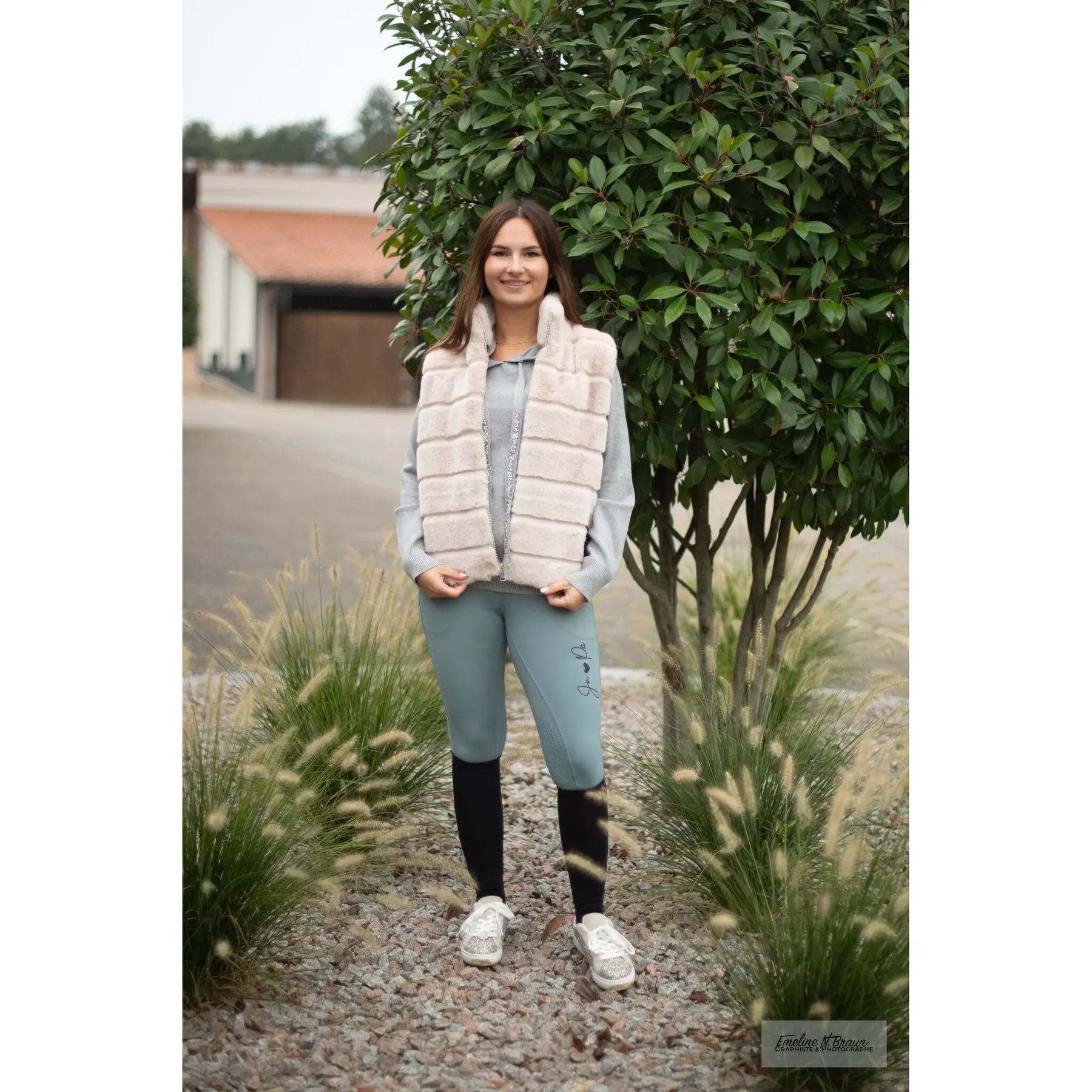 Gilet da equitazione da donna Ju & Pa fourrure Virginie